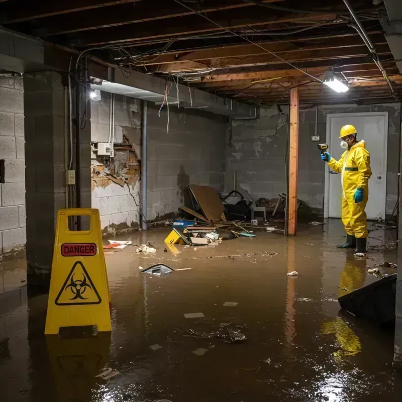 Flooded Basement Electrical Hazard in Snowflake, AZ Property